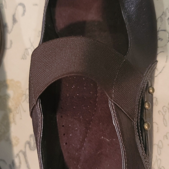 Brown Leather Size 8M Wedges - Picture 5 of 5